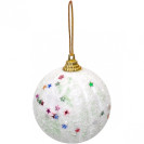 НАБОР ШАРОВ 6  ШТУК «БЕЛЫЙ С ЗВЕЗДОЧКАМИ»  D6 12–96