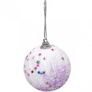 НАБОР ШАРОВ 6  ШТУК «БЕЛЫЙ С ЗВЕЗДОЧКАМИ»  D6 12–96