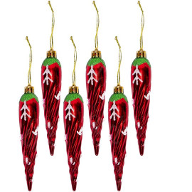 НАБОР-УКРАШЕНИЕ "СОСУЛЬКИ" 6ШТ YH1-97