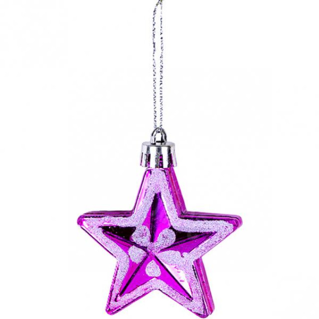 НАБОР-УКРАШЕНИЕ «ЗВЁЗДЫ»  6 ШТ.   SJX-19