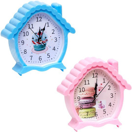 НАСТОЛЬНЫЕ ЧАСЫ - БУДИЛЬНИК 2205 "ДОМИК" 13X13СМ