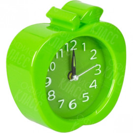 НАСТОЛЬНЫЕ ЧАСЫ - БУДИЛЬНИК Х2–18 «ЯБЛОКО»  11×11×4 СМ