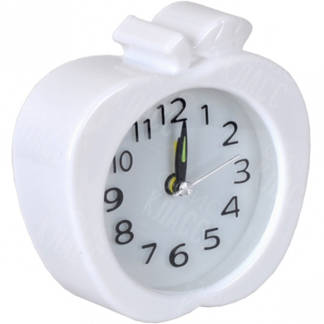 НАСТОЛЬНЫЕ ЧАСЫ - БУДИЛЬНИК Х2–18 «ЯБЛОКО»  11×11×4 СМ