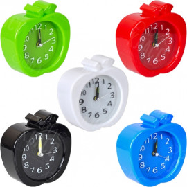 НАСТОЛЬНЫЕ ЧАСЫ - БУДИЛЬНИК Х2–18 «ЯБЛОКО»  11×11×4 СМ