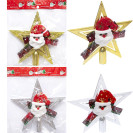 ВЕРХУШКА "ЗВЕЗДА" 18*17,5СМ С ДЕКОРОМ CHH23131