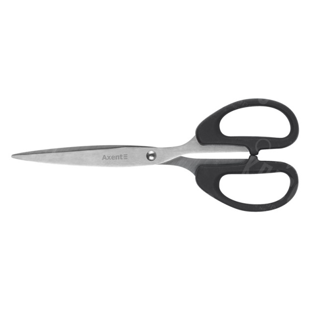 НОЖНИЦЫ AXENT ULTRA 6211-01-A, 19 СМ, С ПЛАСТИКОВЫМИ РУЧКАМИ, ЧЕРНЫЕ