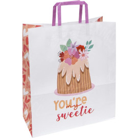 ПАКЕТ БУМАЖНЫЙ КРАФТ БЕЛЫЙ 32Х15Х38СМ KGB 323815-45