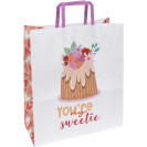 ПАКЕТ БУМАЖНЫЙ КРАФТ БЕЛЫЙ 32Х15Х38СМ KGB 323815-45