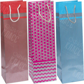 ПАКЕТ ЦВЕТНОЙ "БУТЫЛКА" 12Х39Х9 СМ 7010