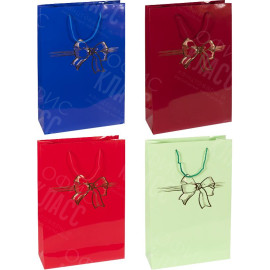 ПАКЕТ ЦВЕТНОЙ ГИГАНТ "БАНТ" КАРТОН ВЕРТИКАЛЬНЫЙ 45Х30Х12СМ 6030