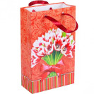 ПАКЕТ ЦВЕТНОЙ МАЛЫЙ «ЦВЕТЫ»  11×18×5 СМ 1006