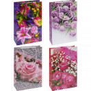 ПАКЕТ ЦВЕТНОЙ СРЕДНИЙ "ЦВЕТЫ" 26Х16,5Х7 СМ 3002