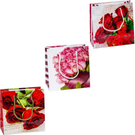 ПАКЕТ ЦВЕТНОЙ ЧАШКА "ЦВЕТЫ" 16Х16Х7 СМ 2023