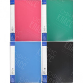 ПАПКА А4  30 ФАЙЛОВ ПЛАСТИКОВАЯ "С"