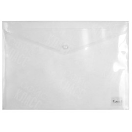 ПАПКА А4 КНОПКА КОНВЕРТ ПЛАСТИКОВАЯ AXENT 1402-27-A ПРОЗРАЧНАЯ