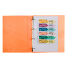 ПАПКА НА 4-Х КОЛЬЦАХ AXENT 1208-25-A, А4, 35 ММ, ОРАНЖЕВАЯ