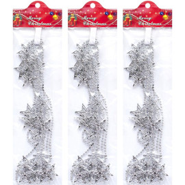 ДЕКОРАТИВНЫЕ БУСЫ НА ЕЛКУ "ЗВЕЗДОЧКИ" XYA-319-2.7М