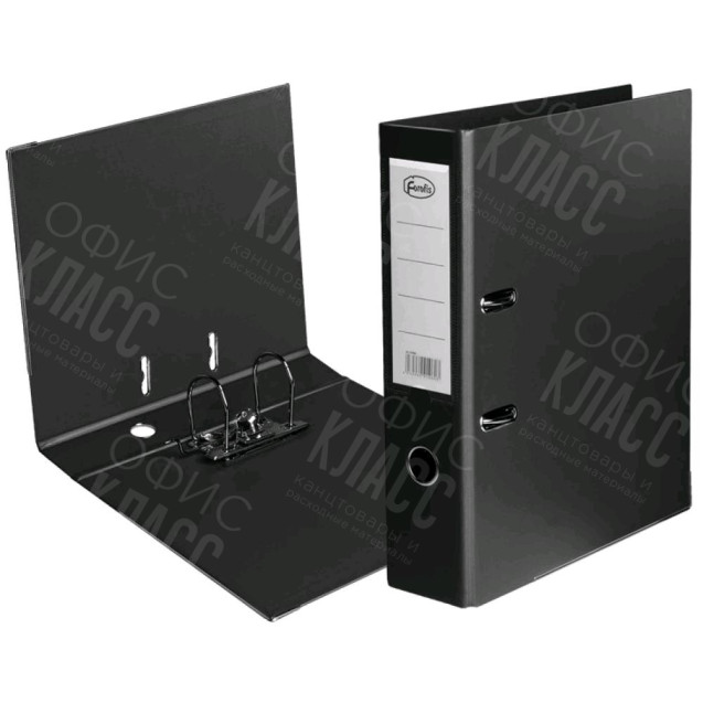 ПАПКА-РЕГИСТРАТОР FORPUS А4 ЧЕРНЫЙ 7СМ 