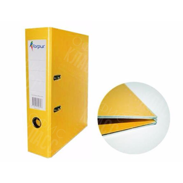 ПАПКА-РЕГИСТРАТОР А4 FORPUS ЖЕЛТАЯ 7СМ