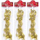 ДЕКОРАТИВНЫЕ БУСЫ НА ЕЛКУ "КОЛОКОЛЬЧИКИ-ЛИСТИКИ" XYA019-2.7М