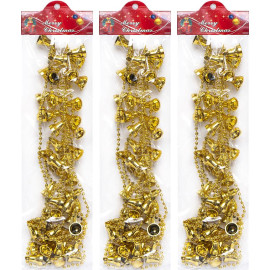 ДЕКОРАТИВНЫЕ БУСЫ НА ЕЛКУ "КОЛОКОЛЬЧИКИ" XYA289-2.7М