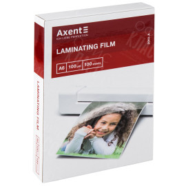 ПЛЁНКА ДЛЯ ЛАМИНИРОВАНИЯ AXENT 2060-A, 100 МКМ, A6, 111X154 ММ, 100 ШТУК