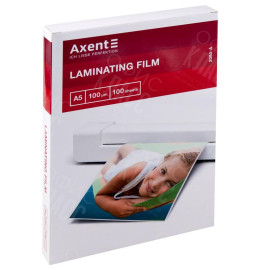 ПЛЁНКА ДЛЯ ЛАМИНИРОВАНИЯ AXENT 2080-A, 100 МКМ, A5, 154Х216 ММ, 100 ШТУК