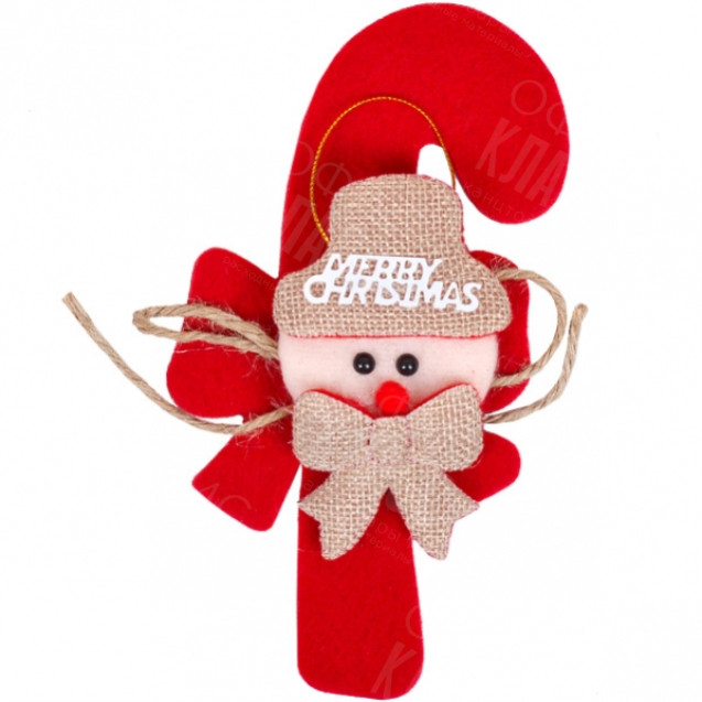 ПОДВЕСКА ФЕТРОВАЯ «ДЕД МОРОЗ»  С КАНАТИКОМ 12–125