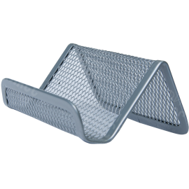 ПОДСТАВКА ДЛЯ ВИЗИТОК "BUROMAX" 6225 (МЕТАЛЛИЧЕСКАЯ) СЕРАЯ