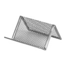 ПОДСТАВКА ДЛЯ ВИЗИТОК AXENT 2114-03-A, 95X80X60 MM СЕТЧАТАЯ МЕТАЛЛИЧЕСКАЯ СЕРАЯ