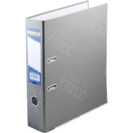 РЕГИСТРАТОР 8СМ А4 ПВХ BUROMAX СЕРЫЙ 3011-09С