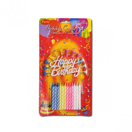 СВЕЧКИ ДЛЯ ТОРТА 10–100  "HAPPY BIRTHDAY»