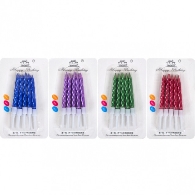 СВЕЧКИ ДЛЯ ТОРТА 10–91 «МЕТАЛЛИК»