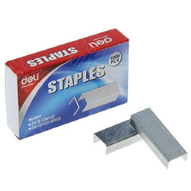 СКОБА №24/6 DELI 1000 ШТ 0012