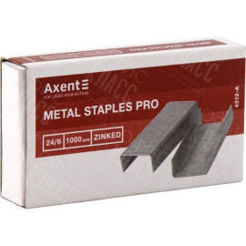 СКОБЫ ДЛЯ СТЕПЛЕРОВ AXENT PRO 4312-A, №24/6, 1000 ШТУК