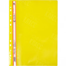 СКОРОСШИВАТЕЛЬ А4 ПЛАСТИКОВЫЙ С ПЕРФОРАЦИЕЙ "C" ЖЕЛТЫЙ