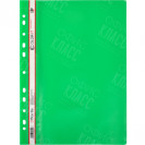 СКОРОСШИВАТЕЛЬ А4 ПЛАСТИКОВЫЙ С ПЕРФОРАЦИЕЙ "C" ЗЕЛЕНЫЙ