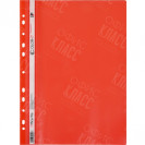 СКОРОСШИВАТЕЛЬ А4 ПЛАСТИКОВЫЙ С ПЕРФОРАЦИЕЙ "C" КРАСНЫЙ