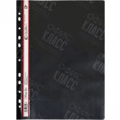 СКОРОСШИВАТЕЛЬ А4 ПЛАСТИКОВЫЙ С ПЕРФОРАЦИЕЙ "C" ЧЕРНЫЙ