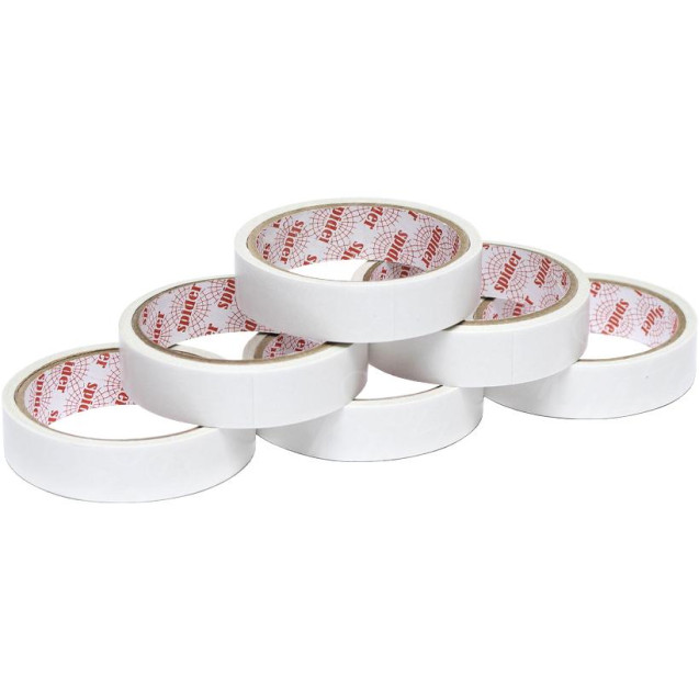 СКОТЧ ДВУХСТОРОННИЙ 24 ММ. 10 М. "SPIDER", ОСНОВА ПВХ SP-80/24-10