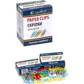 СКРЕПКИ МЕТАЛЛ 33ММ ЦВЕТНАЯ "С" CR633 СКРЕПКИ МЕТАЛЛ 33ММ ЦВЕТНАЯ "С" CR633