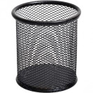 СТАКАН ДЛЯ РУЧЕК МЕТАЛЛИЧЕСКИЙ СЕТЧАТЫЙ, ЧЁРНЫЙ КРУГЛЫЙ