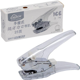 СТЕПЛЕР 237 ПРОЗРАЧНЫЙ КОРПУС, (СКОБЫ №24; 26) 25 ЛИСТОВ, 130Х60Х30 ММ