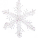 УКРАШЕНИЕ «СНЕЖИНКА»  БЕЛАЯ 11  СМ 12–150 В НАБОРЕ 3ШТ