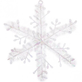 УКРАШЕНИЕ «СНЕЖИНКА»  БЕЛАЯ 18  СМ 12–152 В НАБОРЕ 3ШТ