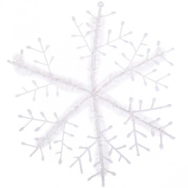 УКРАШЕНИЕ «СНЕЖИНКА»  БЕЛАЯ 23  СМ 12–153 В НАБОРЕ 3ШТ