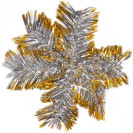 УКРАШЕНИЕ «СНЕЖИНКА»  ИЗ ДОЖДИКА БОЛЬШАЯ