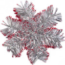 УКРАШЕНИЕ «СНЕЖИНКА»  ИЗ ДОЖДИКА БОЛЬШАЯ