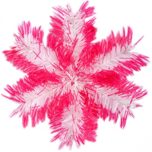 УКРАШЕНИЕ «СНЕЖИНКА»  ИЗ ДОЖДИКА БОЛЬШАЯ