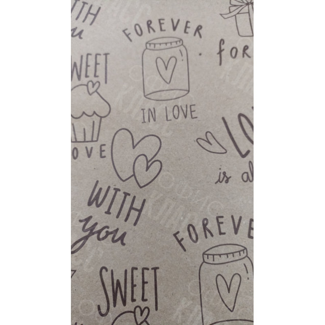 УПАКОВОЧНЫЕ ЛИСТЫ КРАФТ С ПРОПЕЧАТКОЙ 72*54СМ